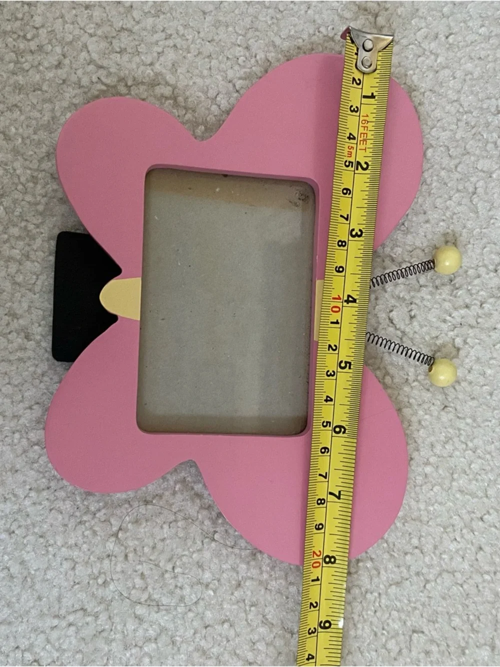 Pink Butterfly Photo Frame | Cute Spring Decor | Nursery & Desk Accent